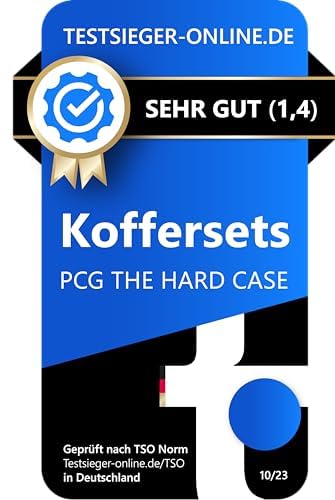 PCG THE HARD CASE premium Koffer 3er Set Schwarz