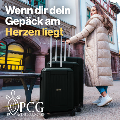 PCG THE HARD CASE premium Koffer 3er Set Schwarz